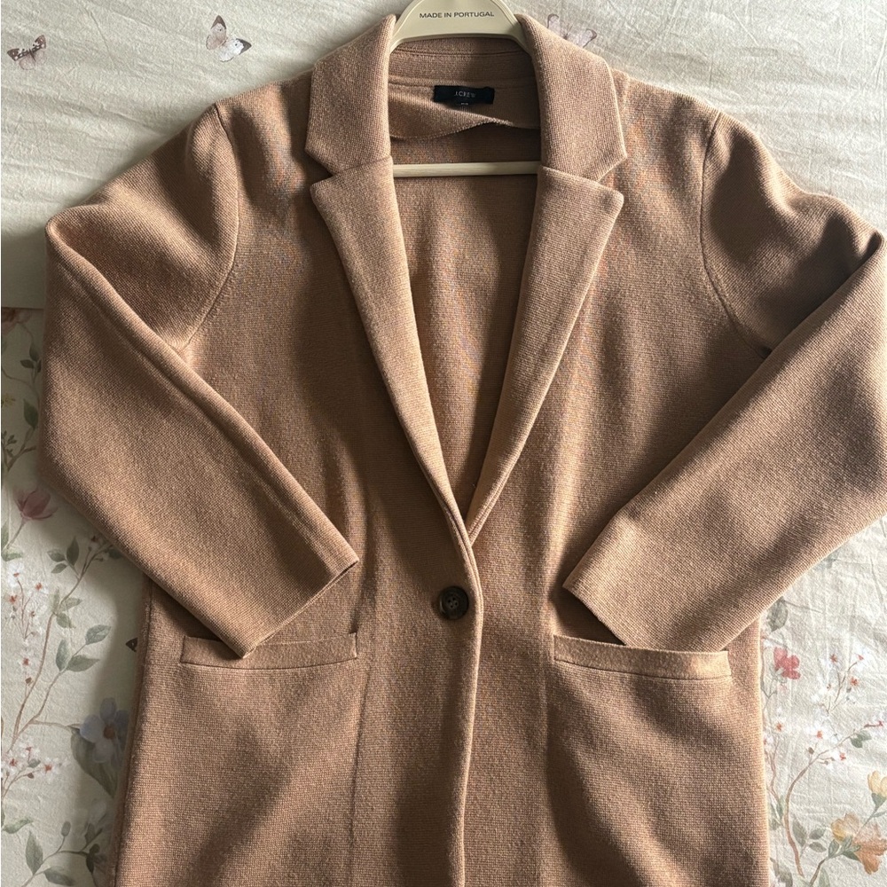 J. Crew Camel Blazer for Women merino and cotton